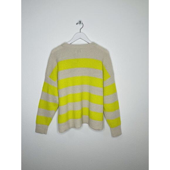 On 34th Women's Yellow Combo Shaker Crewneck Long-Sleeve Sweater Plus Size 0X - Picture 2 of 7